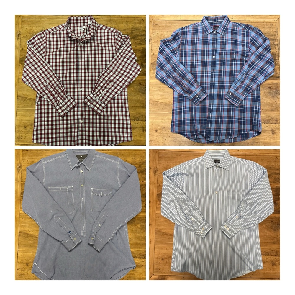 Haggar Men's Dress Shirts - Plaid and Striped Collection